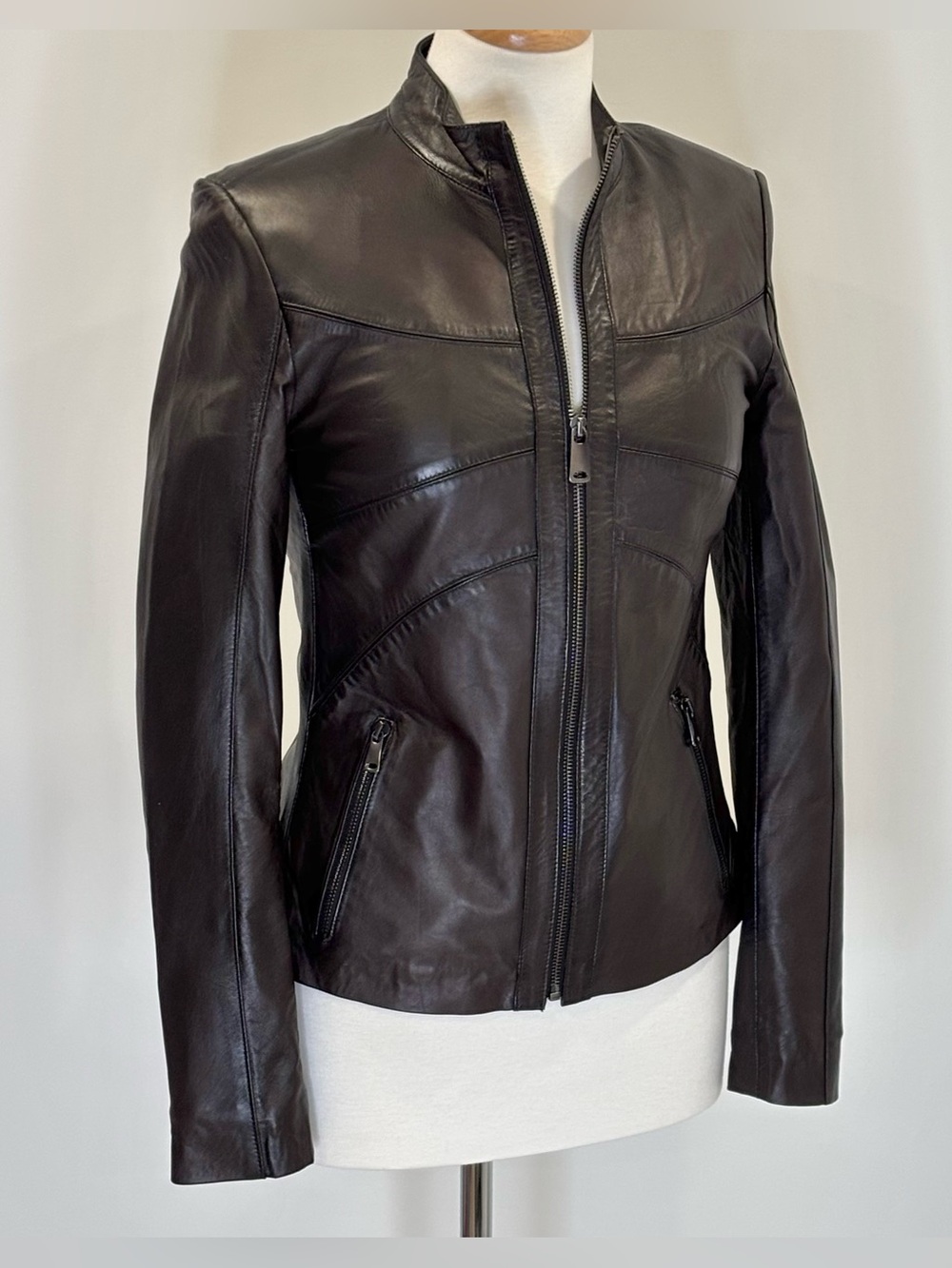 Al Capone brown/black leather jacket
